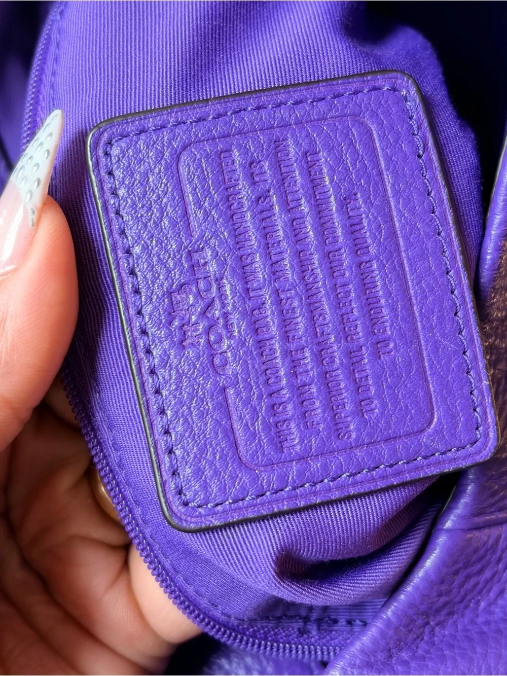 Coach color purple